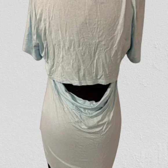 Wasabi & Mint Turquoise Back Cut Out Shirt  4263 NWT Boutique - Picture 9 of 13